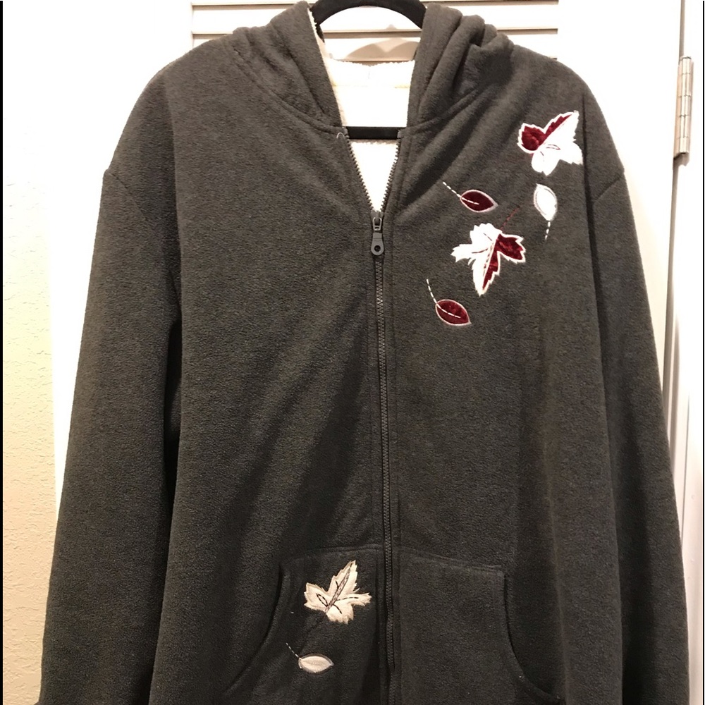 Ladies plus size fleece coat
